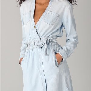 DVF for Current Elliot Denim Wrap Dress size 4